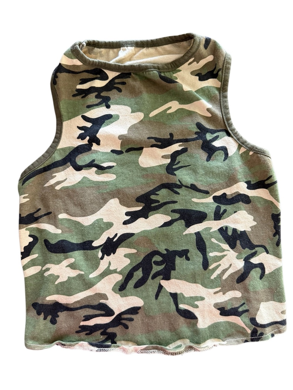 Casual Canine Camo Dog Shirt Large 100% Cotton Pet Tank Top